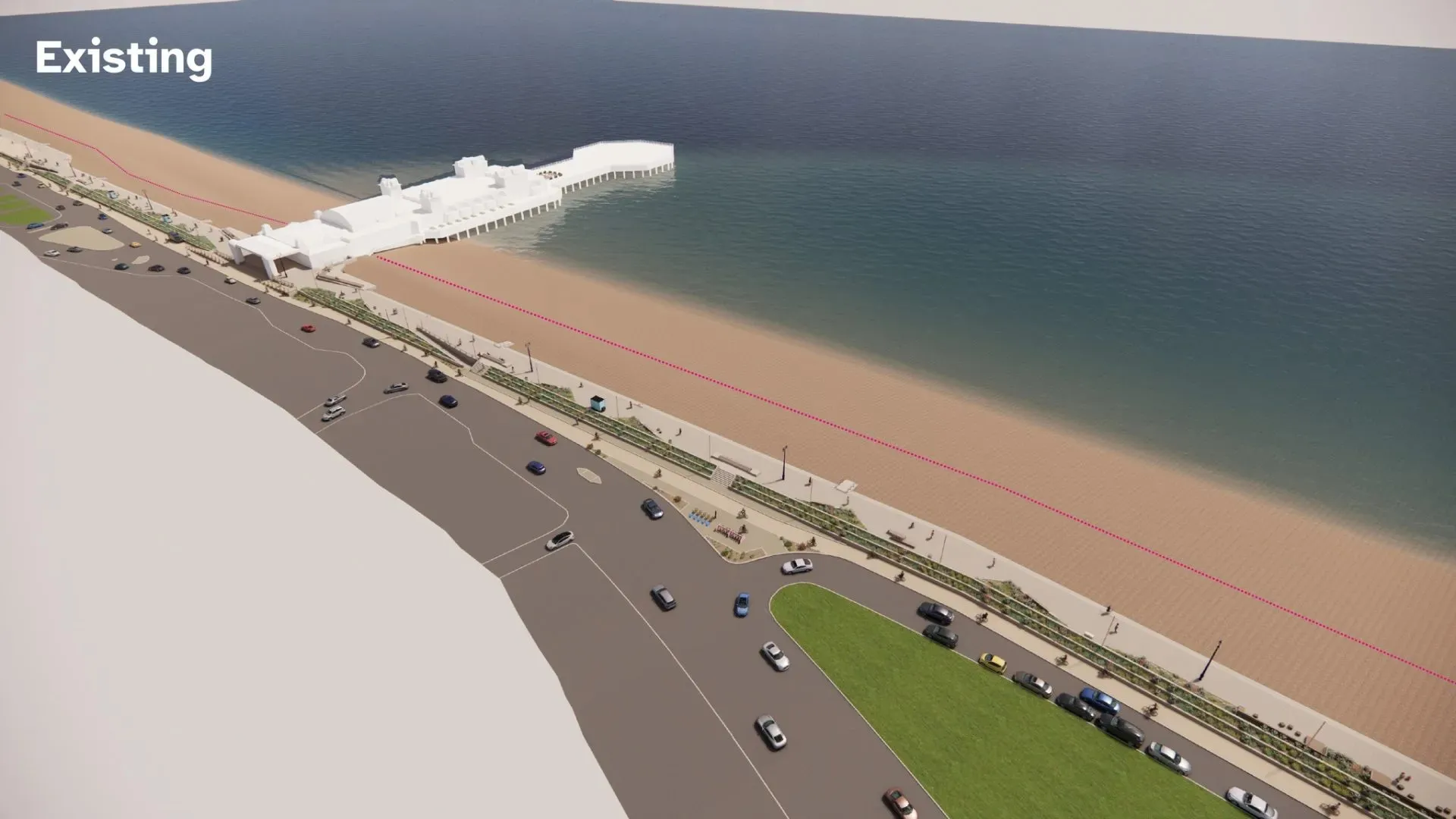 The before of Southsea beach
