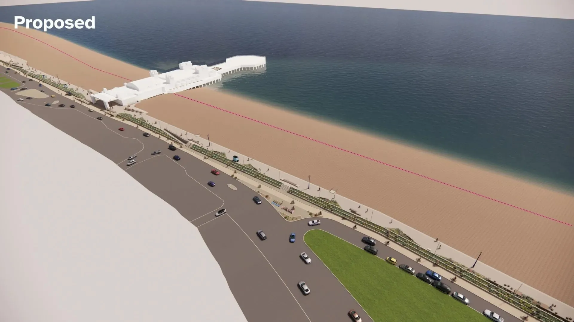 The after of Southsea beach