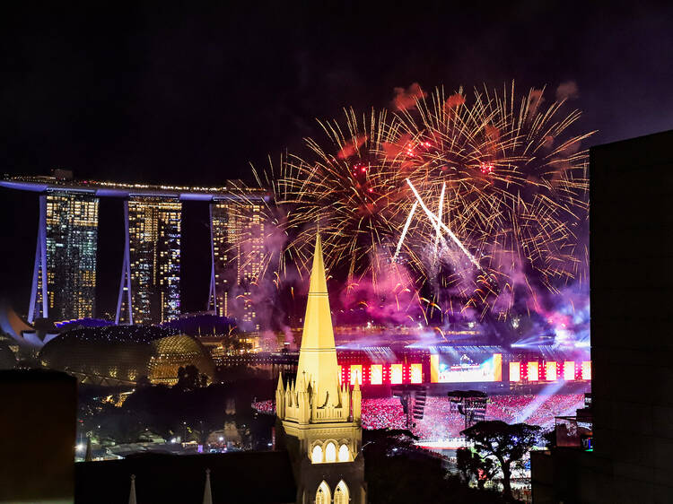 The best restaurants and bars to watch the National Day fireworks in Singapore in 2025