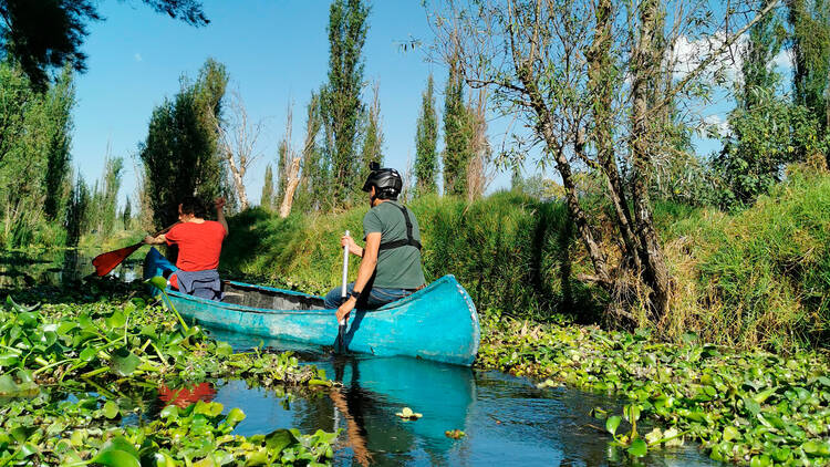 Amanecer en kayak