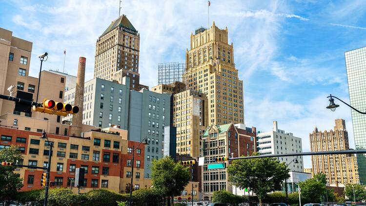 Skyline of downtown Newark, NJ