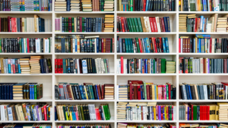 Library shelves