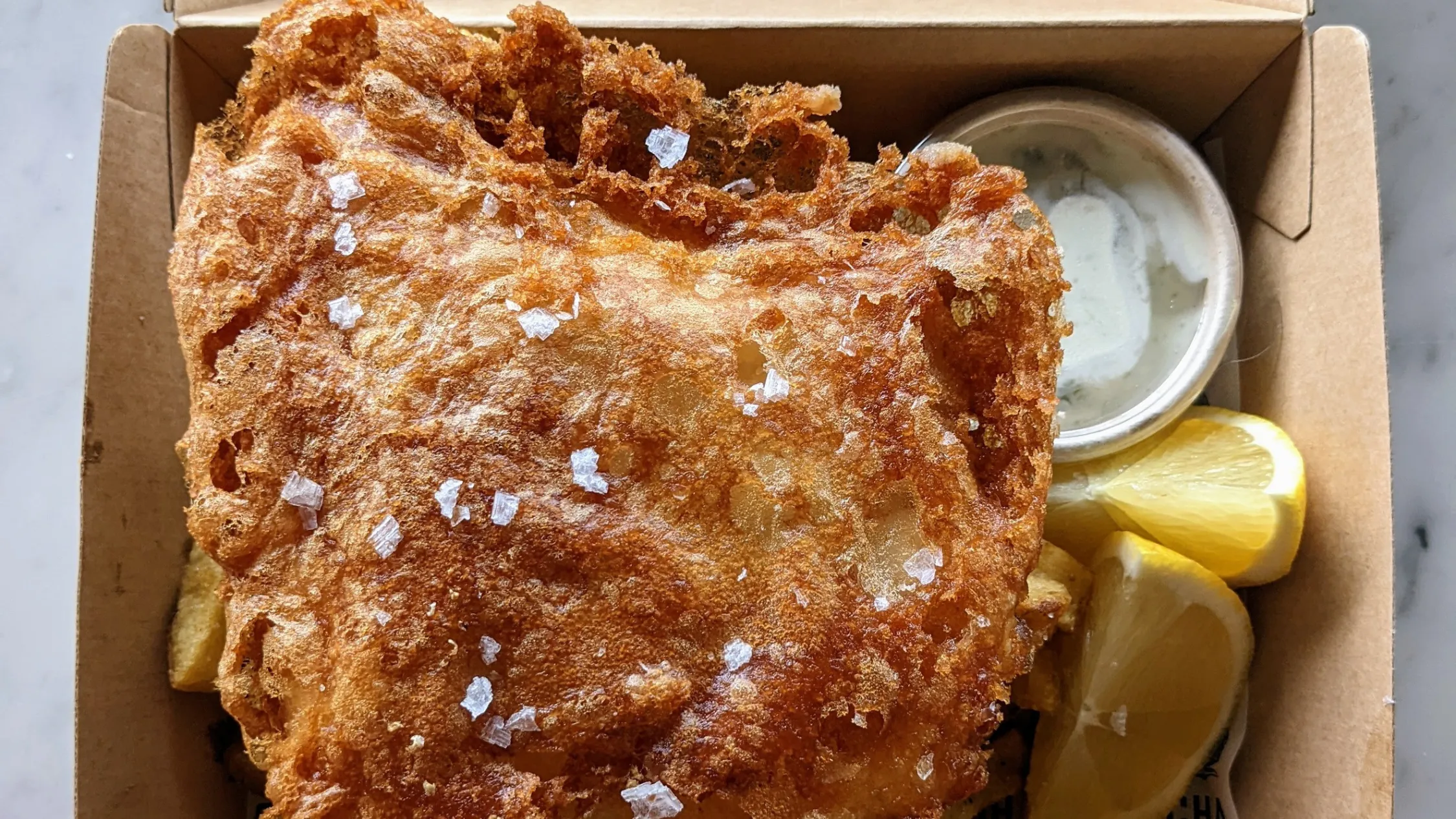 Fish and chips at Fish Butchery Waterloo