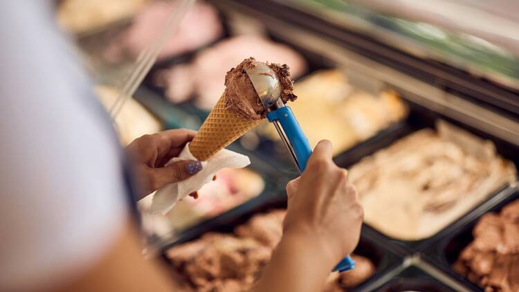 Scoop of ice cream