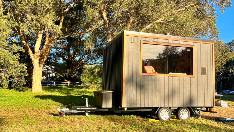 Sauna on grass
