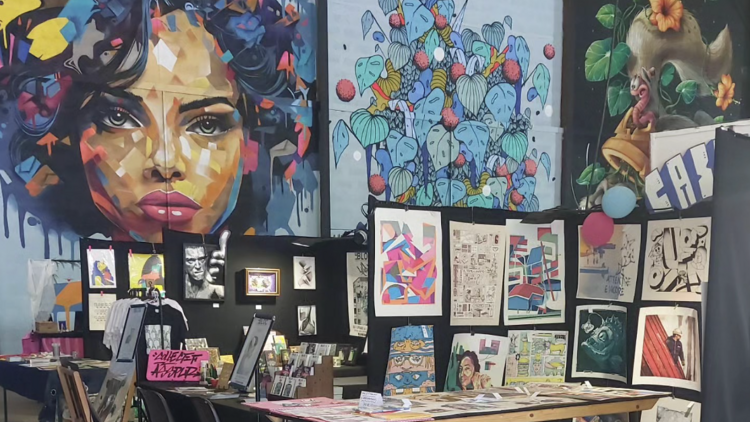 Check out street art at Peinture Fraîche Festival