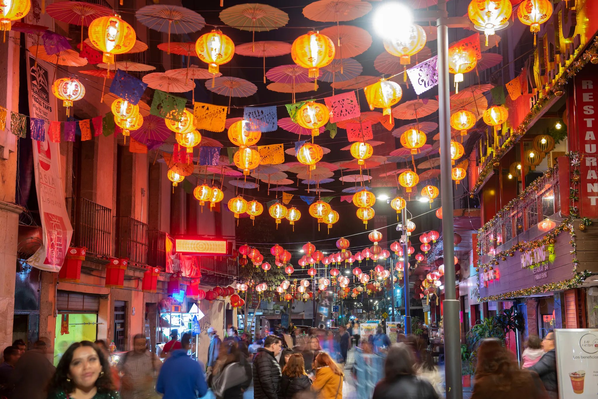 Chinatown Barrio Chino on Dolores Street in historic center of Mexico City CDMX, Mexico