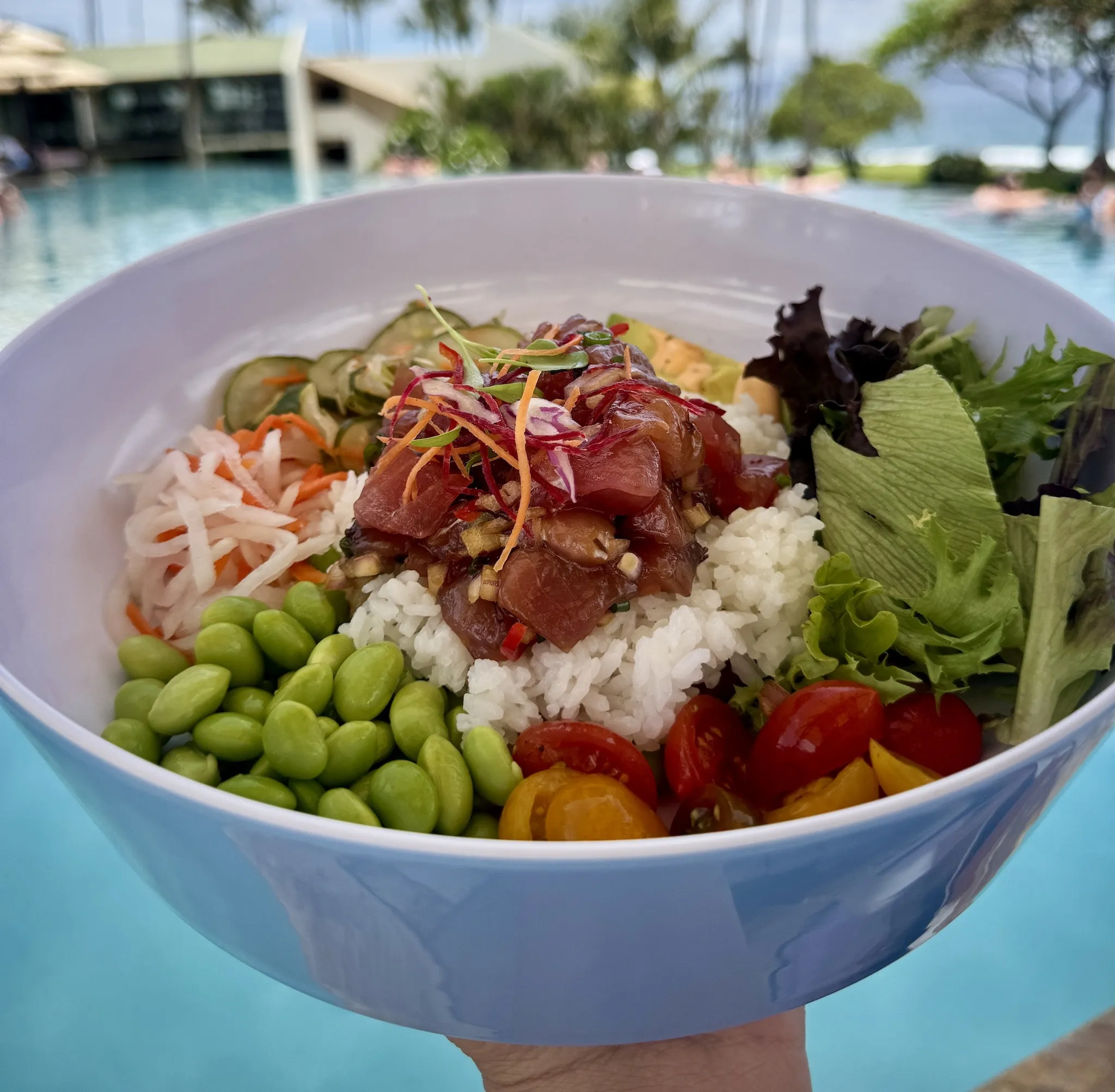 Poke bowl at Wailea Beach Resort