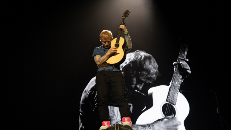Ed Sheeran on stage