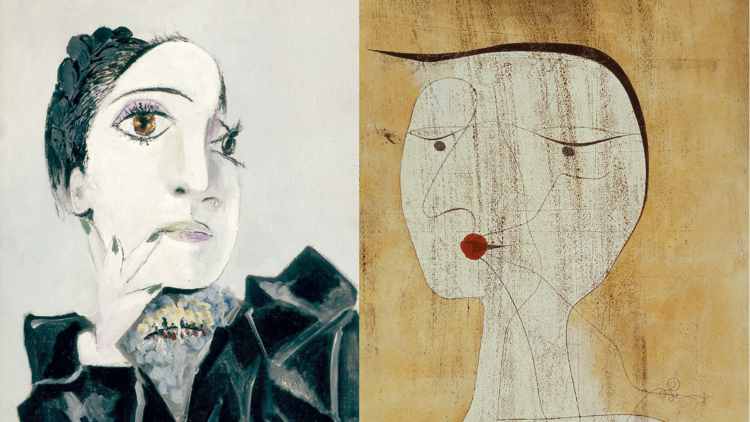 Obras de Picasso y Paul Klee enfrentadas.