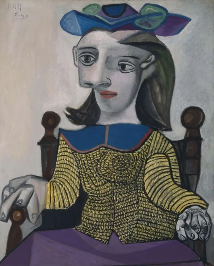 Le chandail jaune (The Yellow Sweater), 1939, Staatliche Museen zu Berlin, Nationalgalerie, Museum Berggruen © Succession Picasso