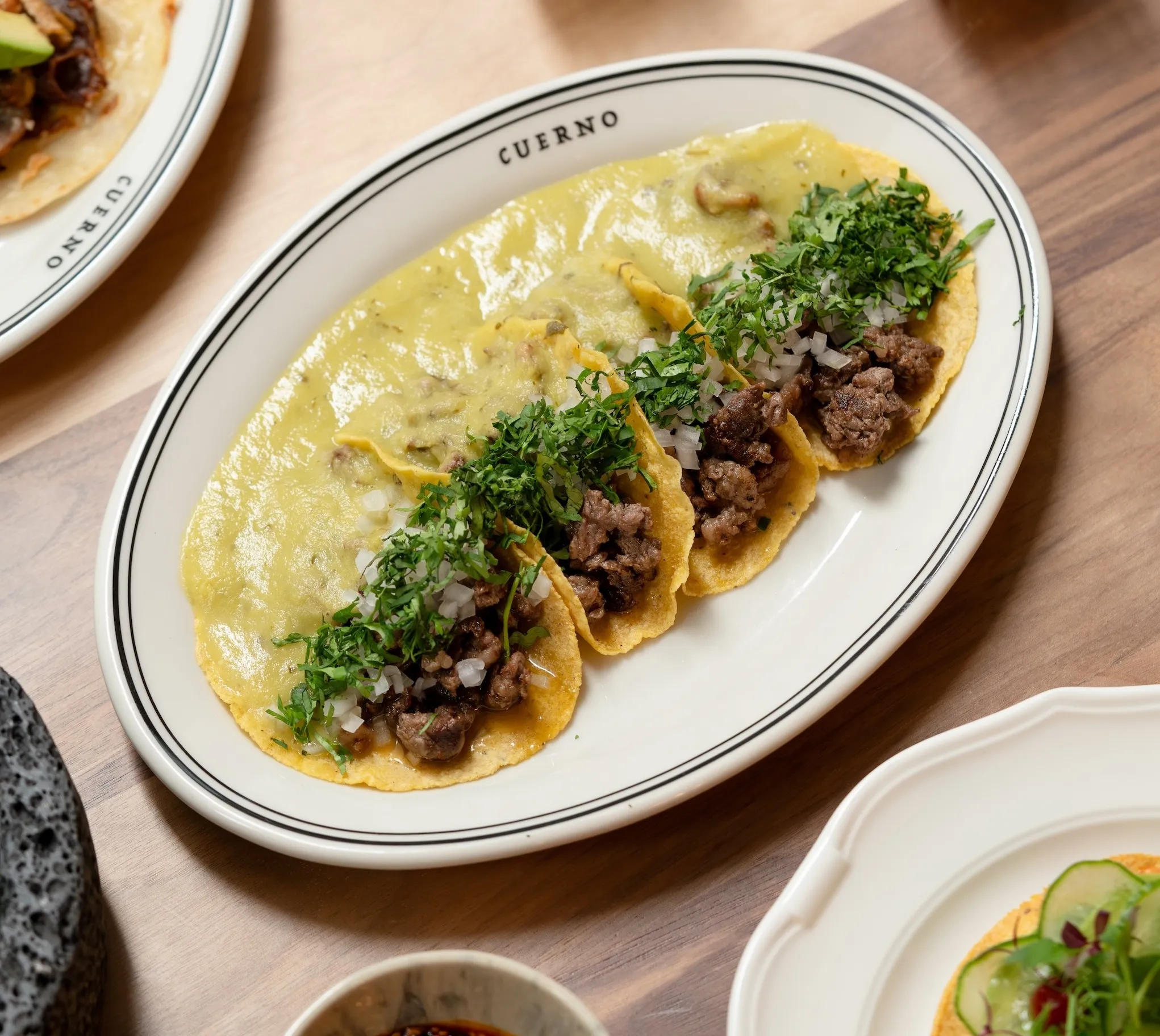 Tacos with salsa