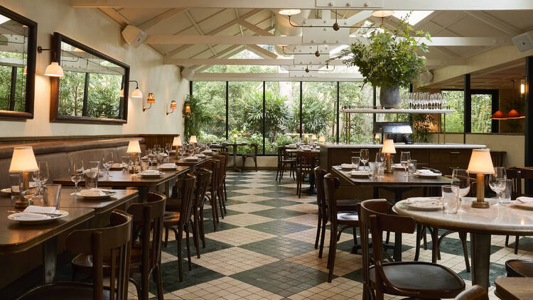 Retro dining room of The Dry Dock