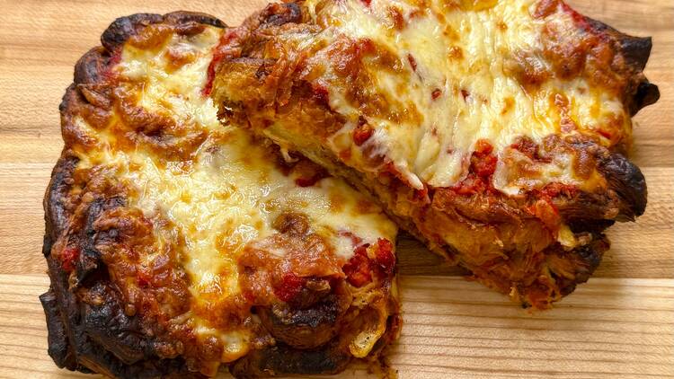Babka pizza from Breads Bakery