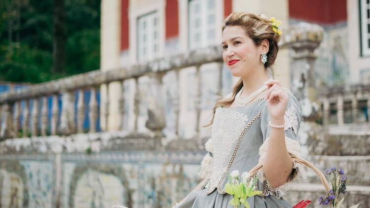 D. Leonor mostra o Palácio Fronteira D. Leonor mostra o Palácio Fronteira