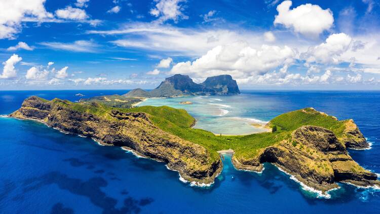 Aerial of Lord Howe Island