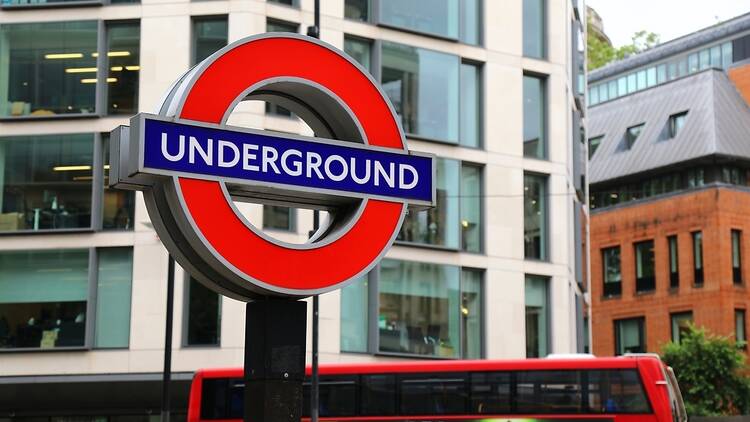 London Underground sign in London