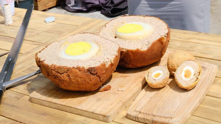 The biggest scotch egg in the world