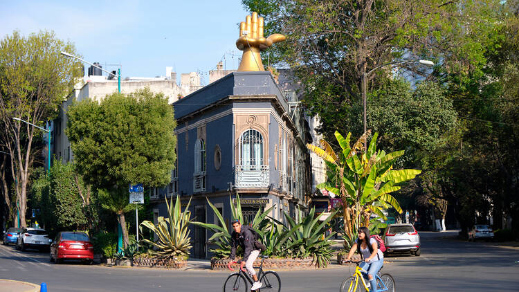 Cyclists in Mexico City