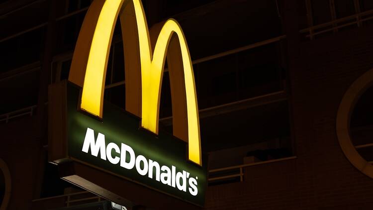 McDonald’s sign at night