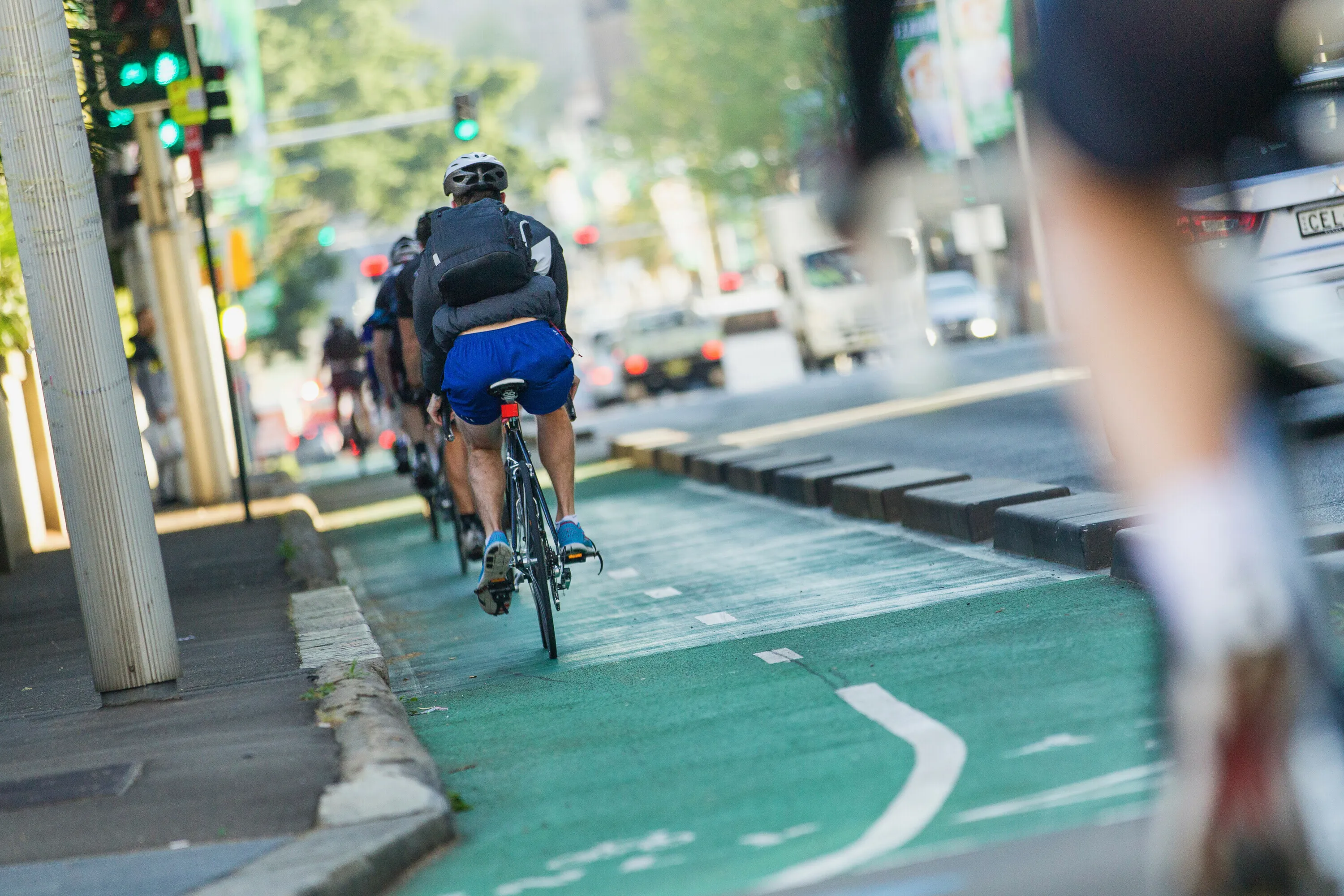 cyclists in Sydney