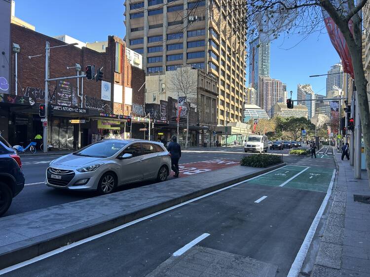 Just in: The first stretch of Sydney's Oxford Street cycleway has officially opened