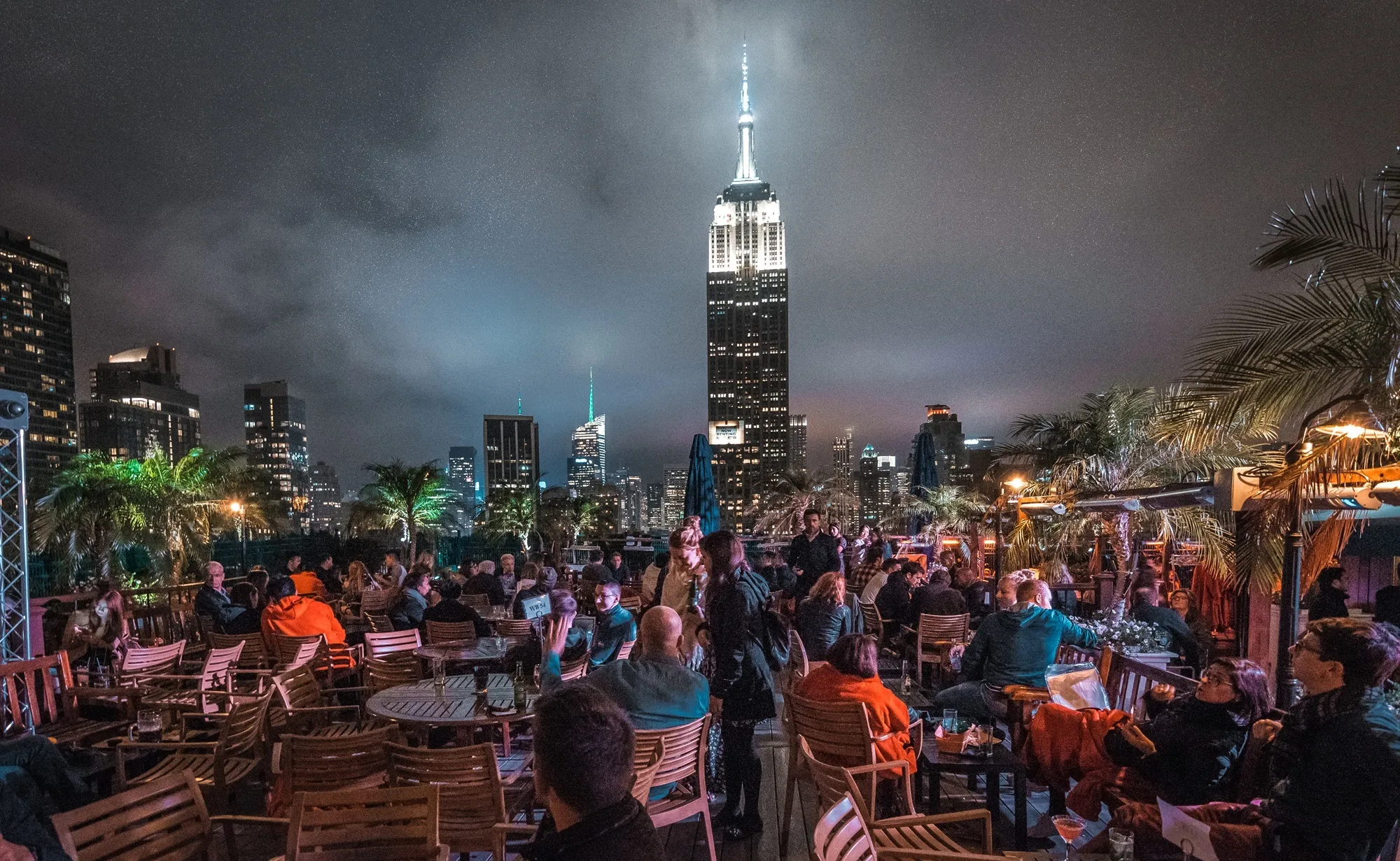 Rooftop bar in New York