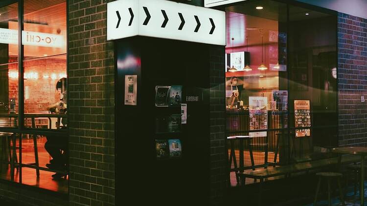 The entry to Lido Cinemas.