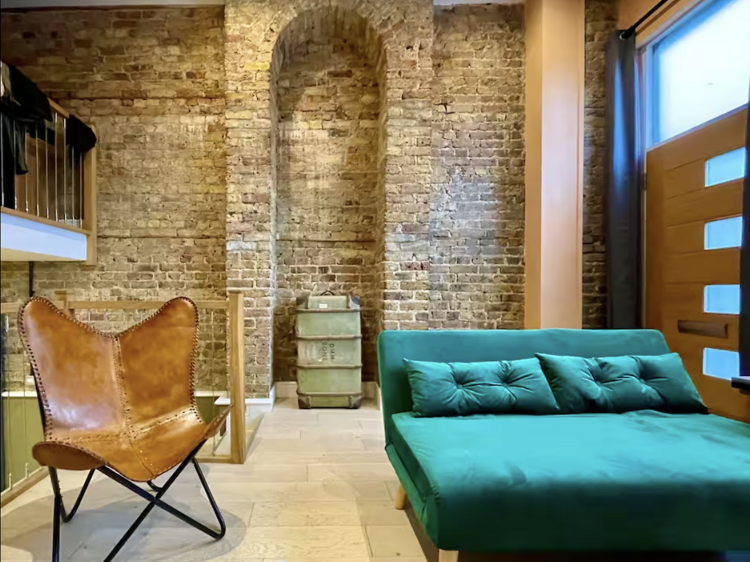 The exposed brick flat in Harringay
