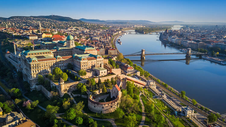 Budapest, Hungary aerial view