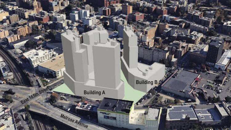 rendering of bronx housing project