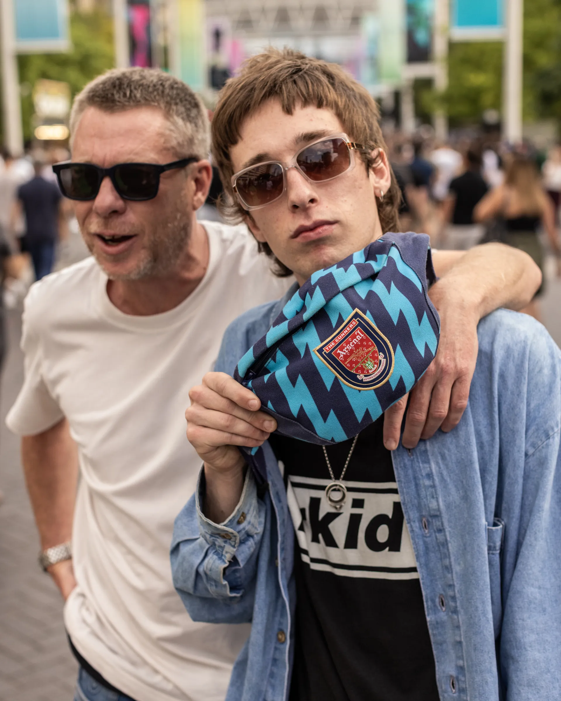 Oasis fans at Wembley Stadium in London for the reunion shows, by Chris Bethell