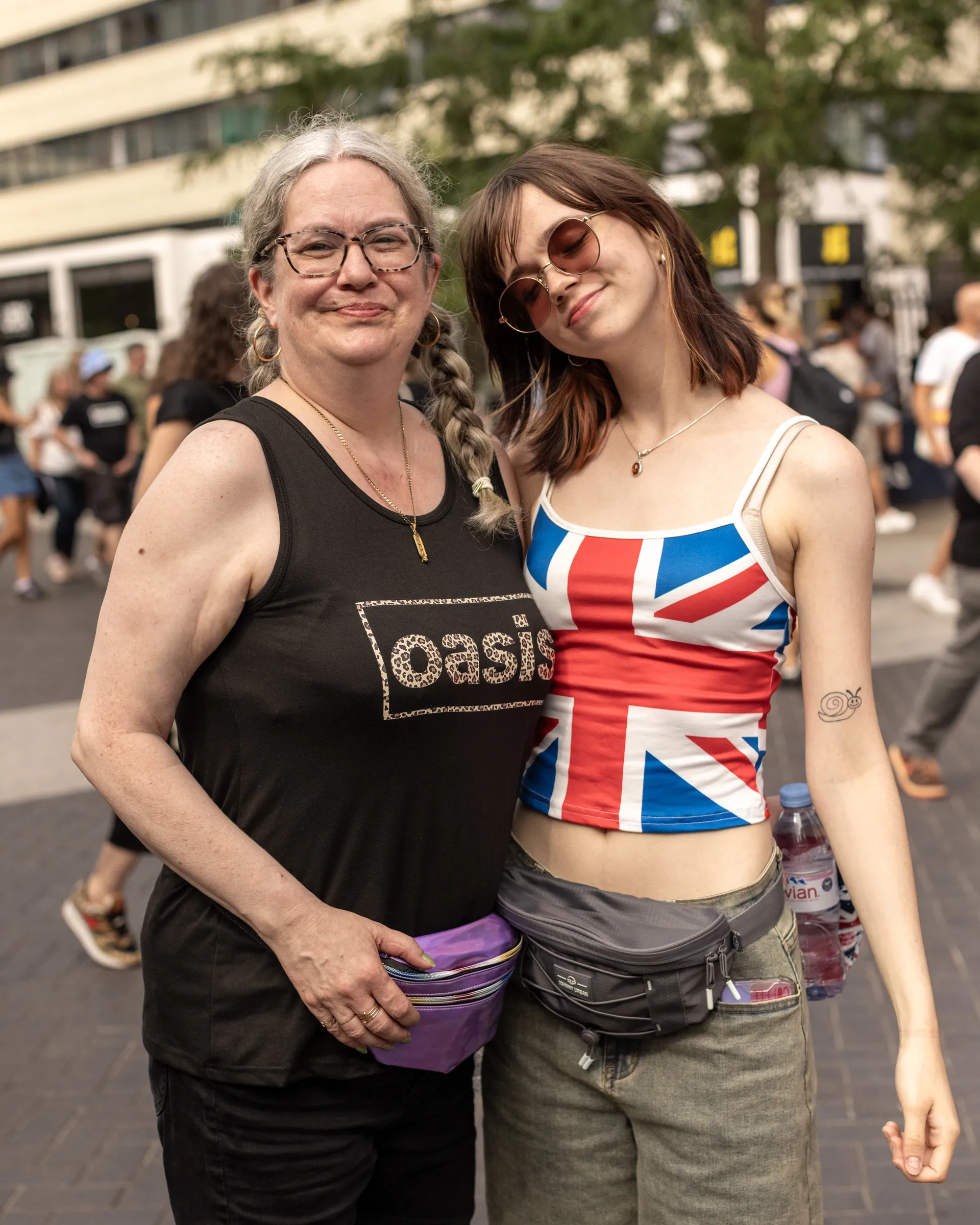 Oasis fans at Wembley Stadium in London for the reunion shows, by Chris Bethell