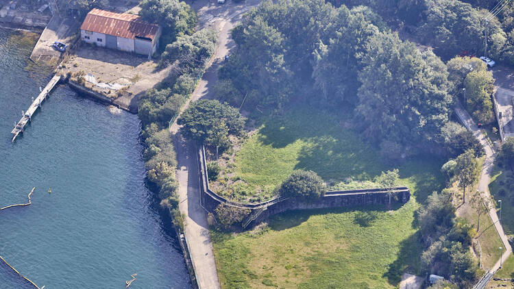 Berrys Bay aerial shot