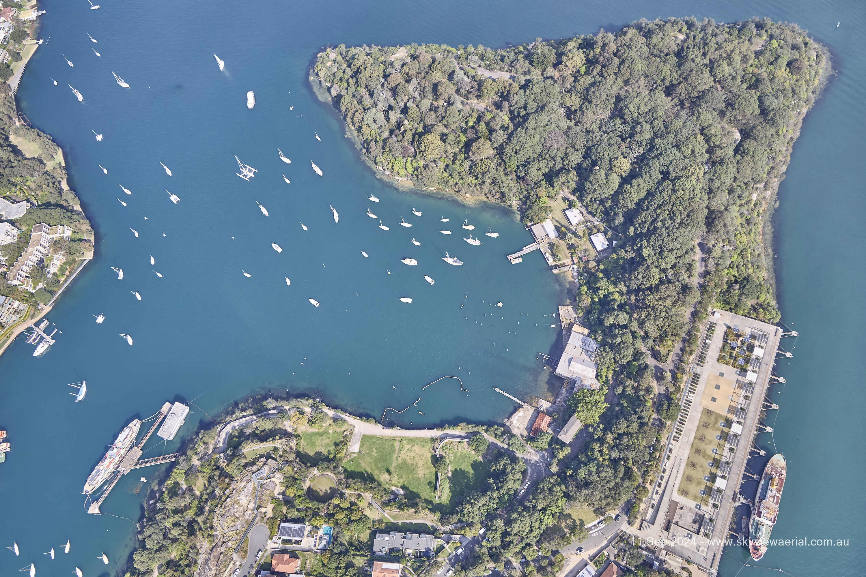 Berrys Bay aerial shot