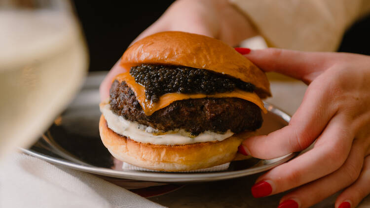 Caviar burger