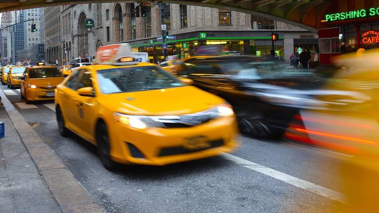 Taxis and rideshares in NYC