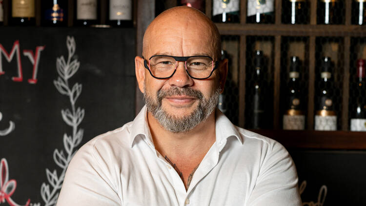 Portrait of Erdélyi Róbert, founder of Tuning Burger, the creative force behind one of Hungary’s most iconic burger brands.
