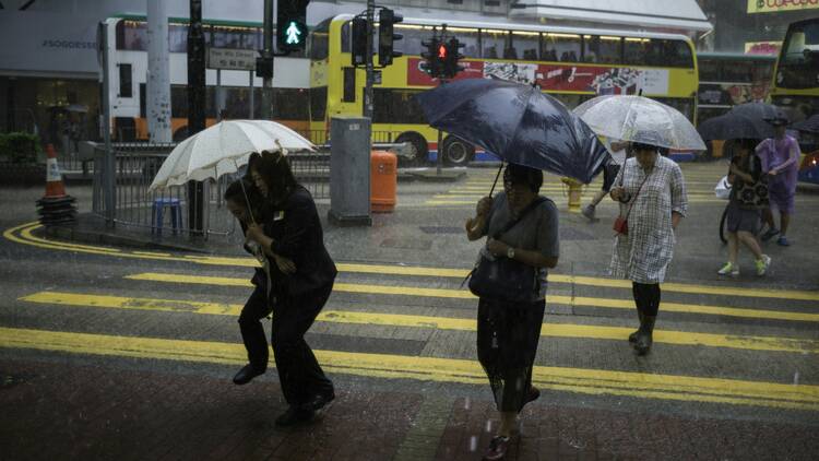 Hong Kong black rainstorm