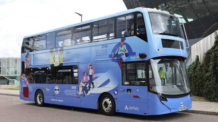 TfL 25 anniversary bus design