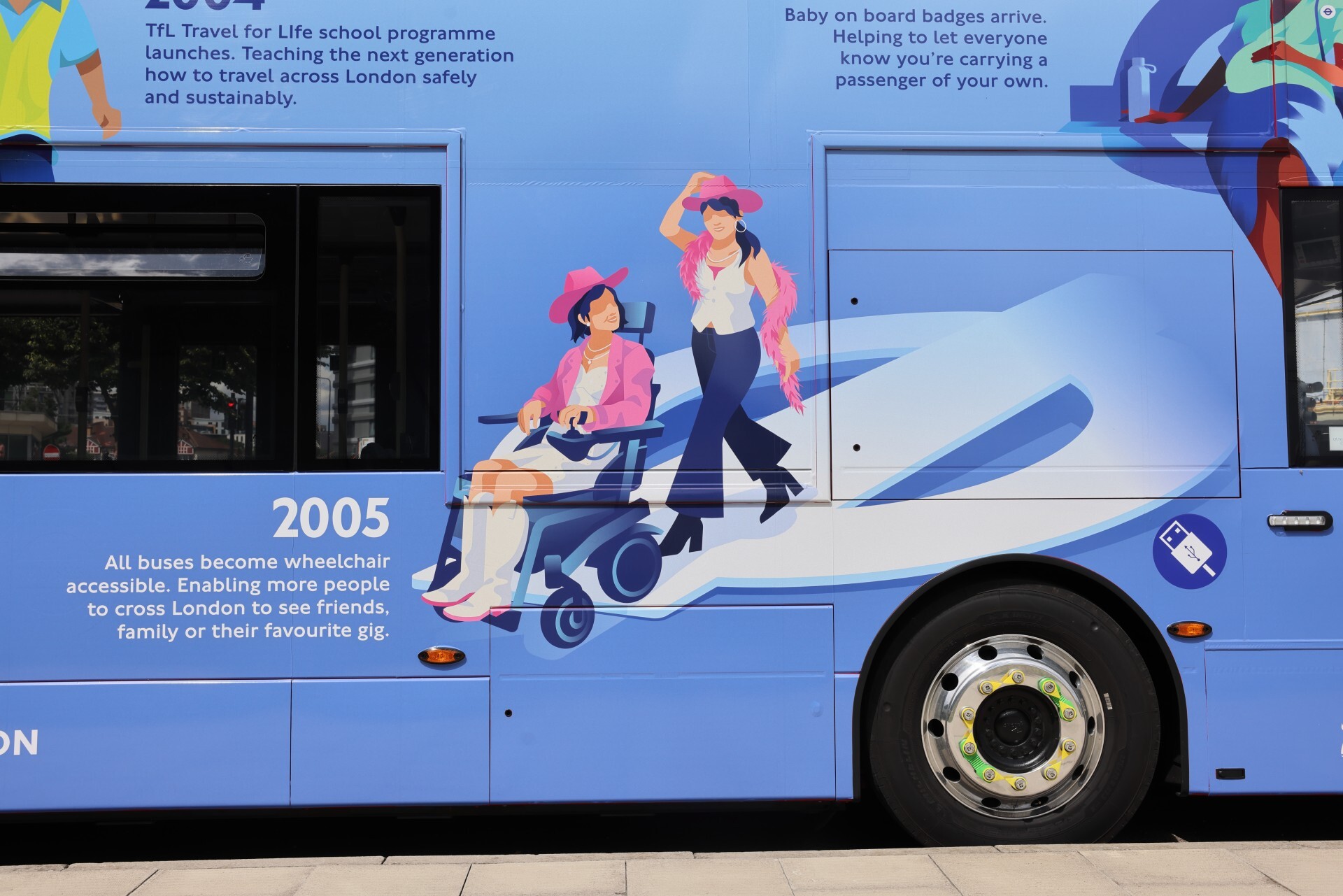 TfL 25 anniversary bus design