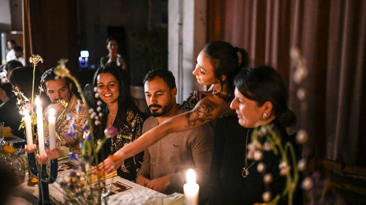 Hand on Table