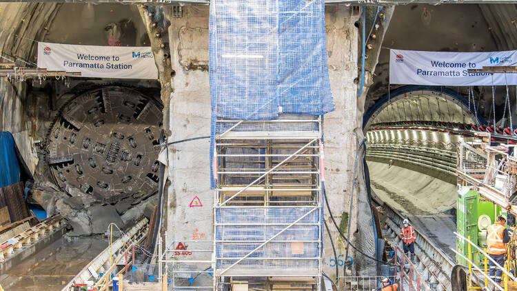 tunnel breakthrough parramatta