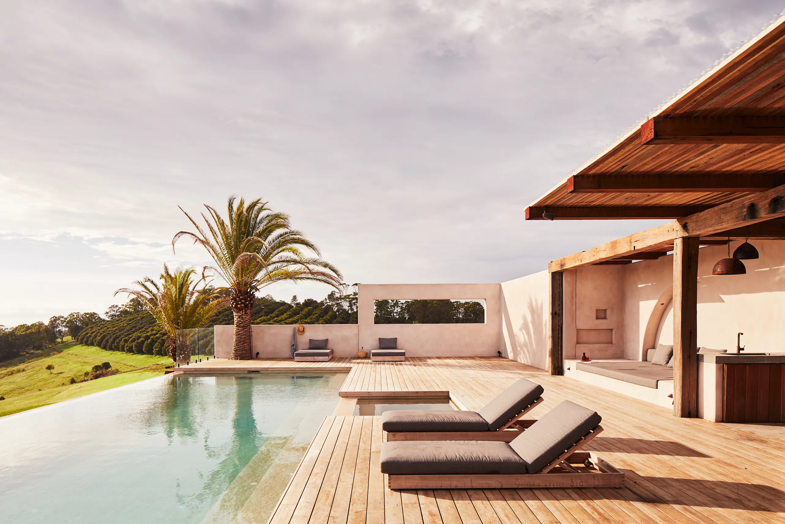 Luxury alfresco area with pool