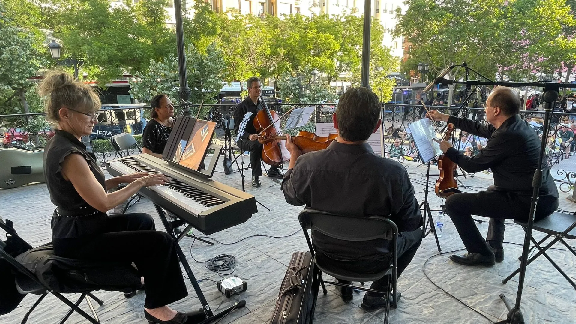 Músicos en el primer concierto del ciclo 'Chamberí en Clave de Sol'