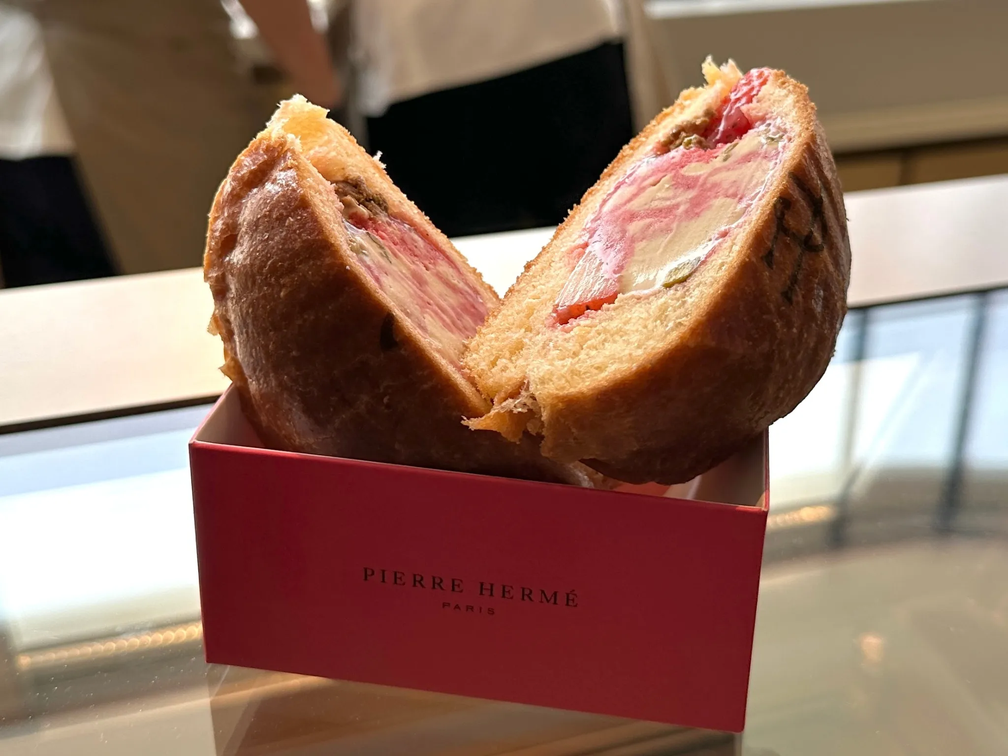 Pierre Hermé Singapore ice cream in brioche