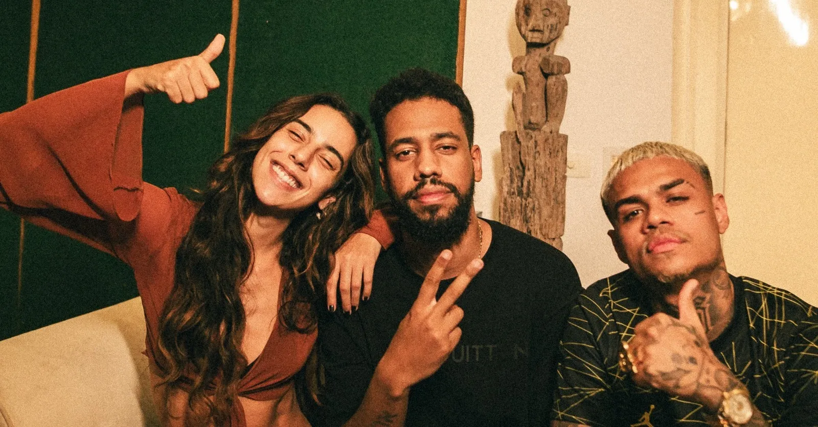 Ariel com Marina Senna e MC Cabelinho