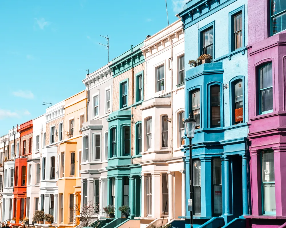 Row of London houses in Notting Hill