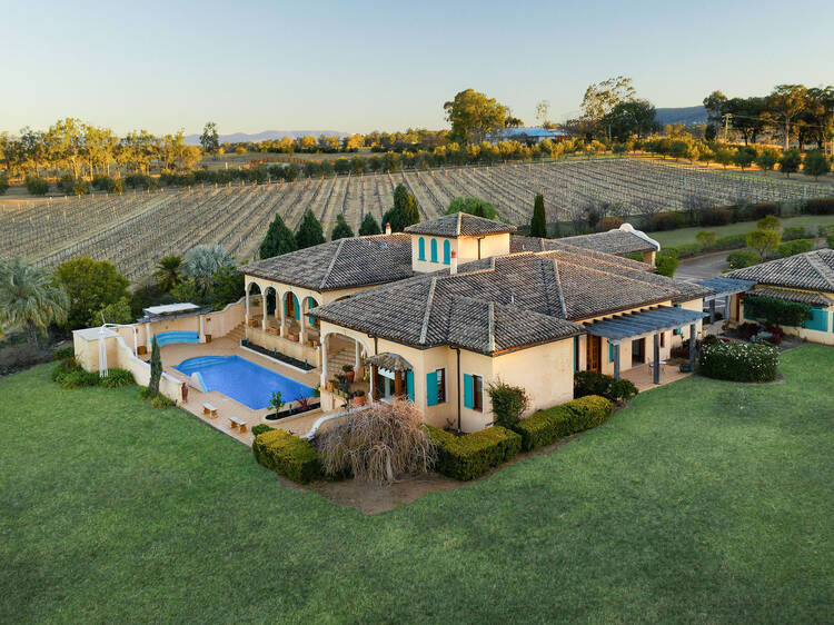 This beautiful, Spanish-style villa is just two hours from Sydney – and sleeps up to 15 guests This beautiful, Spanish-style villa is just two hours from Sydney – and sleeps up to 15 guests