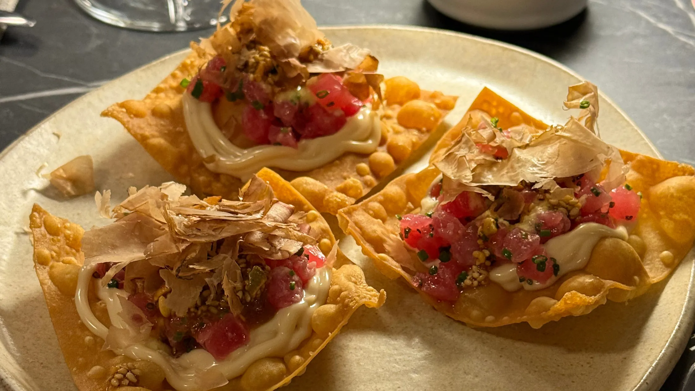 Tuna snack at Blaq